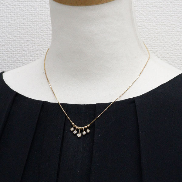K18YG ダイヤモンド ペンダントネックレス 0.20ct