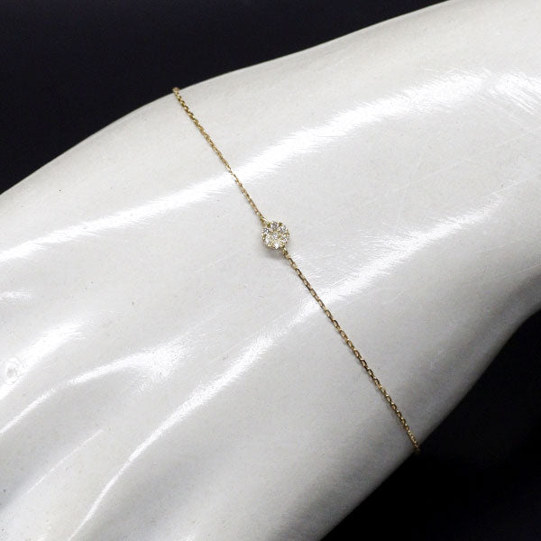 アーカー/ahkah K18YG ダイヤモンド ブレスレット