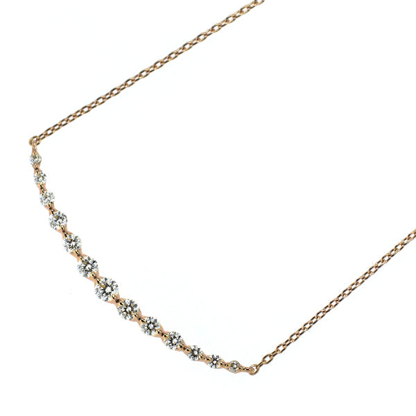 K18PG ダイヤモンド ペンダントネックレス 0.35ct