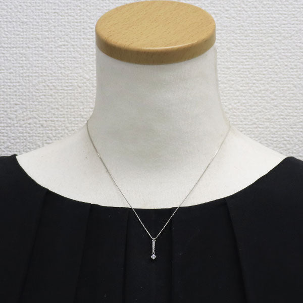 K18WG ダイヤモンド ペンダントネックレス 0.21ct