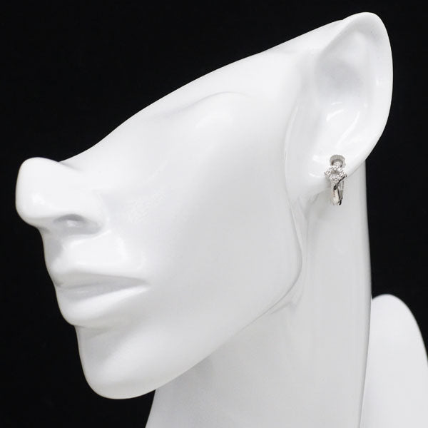 K18WG ダイヤモンド フープ イヤリング 0.20ct