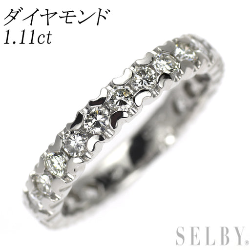Pt900 ダイヤモンド リング 1.11ct セミエタニティ — セルビー 