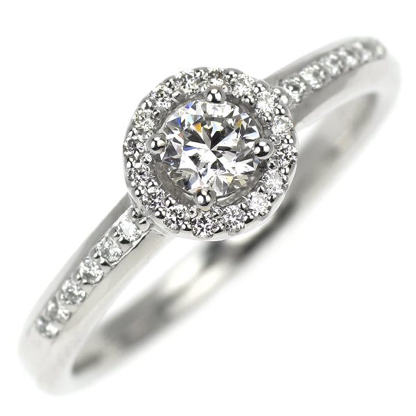 Pt900 ダイヤモンド リング 0.213ct D0.10ct