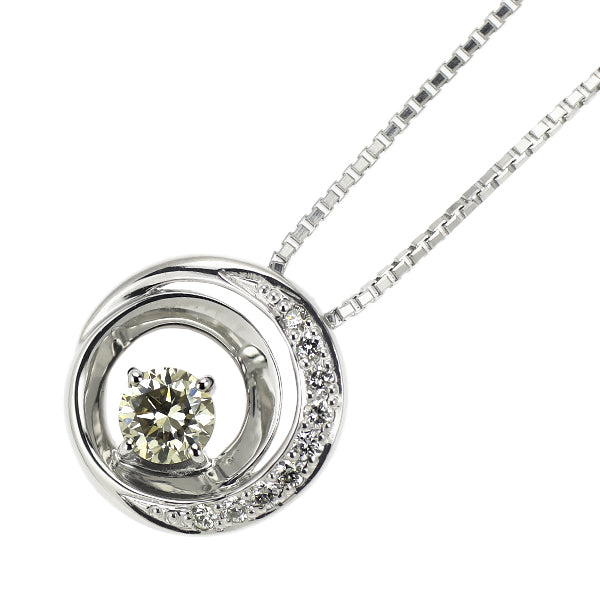 Pt900/ Pt850 ダイヤモンド ペンダントネックレス 0.15ct D0.04ct