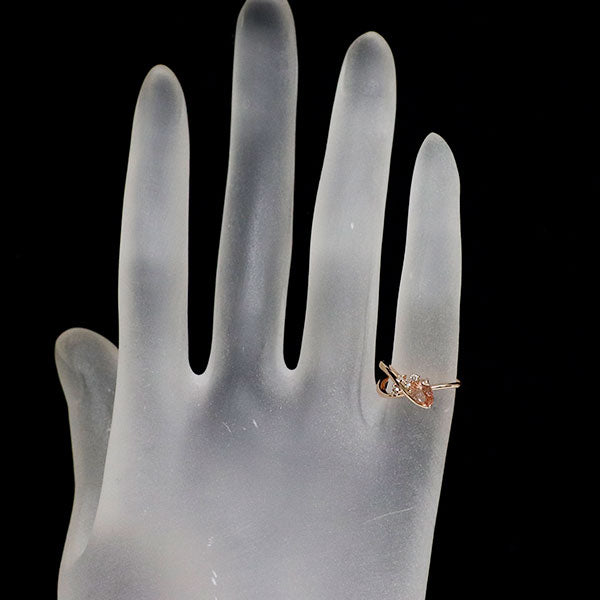 K10PG モルガナイト ダイヤモンド リング D0.04ct ピンキー — セルビー