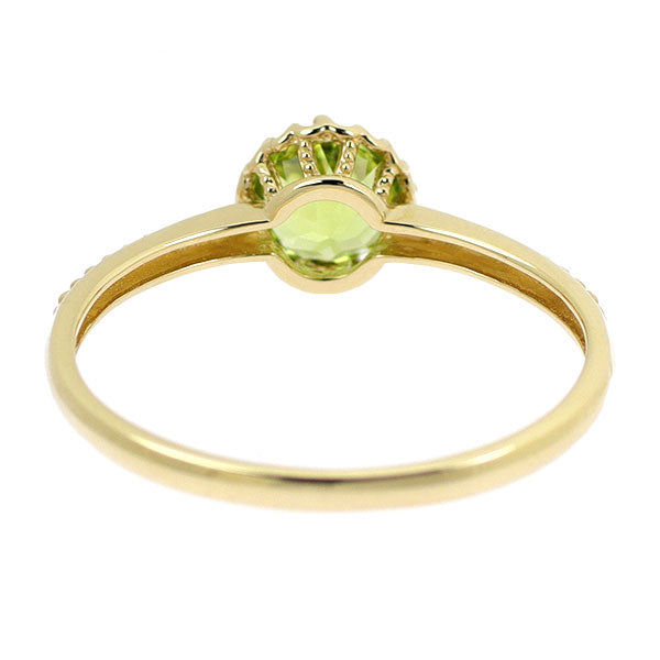 K10YG ペリドット リング