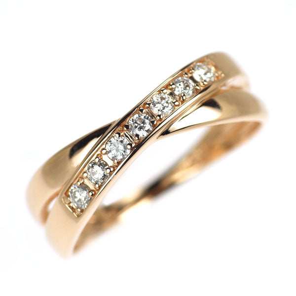 K10PG ダイヤモンド リング 0.15ct