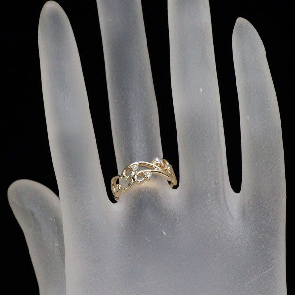 K10YG ダイヤモンド リング 0.09ct