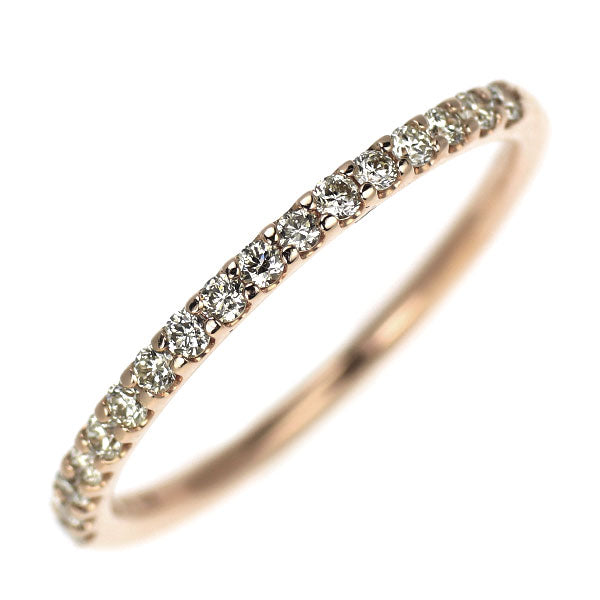 K10PG ダイヤモンド リング 0.15ct ハーフエタニティ