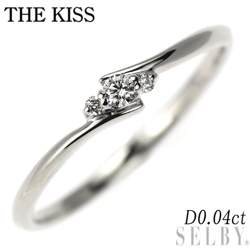 THE KISS K10 ダイヤモンド ツイストリング THE KISS K10WG ダイヤモンド リング 0.04ct — セルビーオンラインストア
