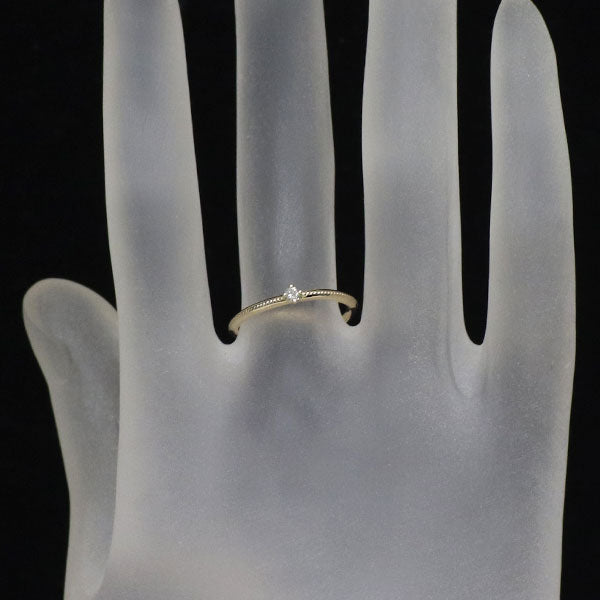 K10YG ダイヤモンド リング 0.03ct