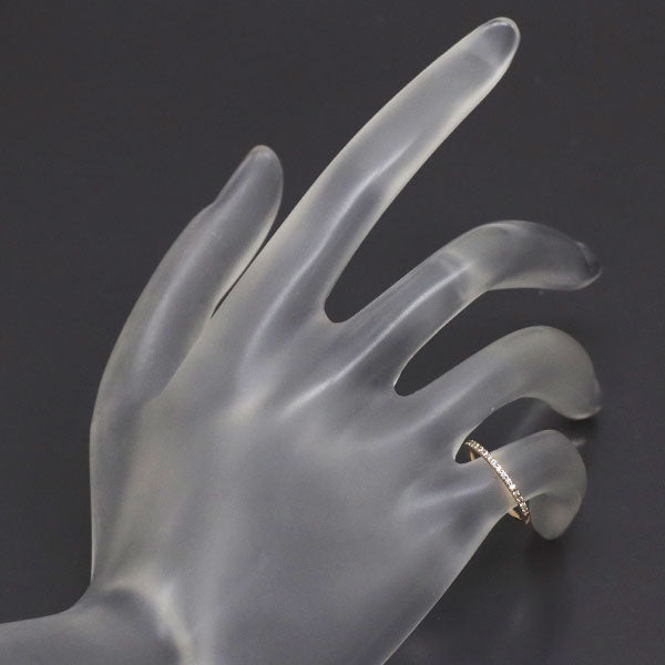 4℃ K10PG ダイヤモンド リング ハーフエタニティ ピンキー