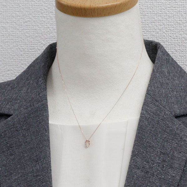 K10PG ダイヤモンド ペンダントネックレス ハート