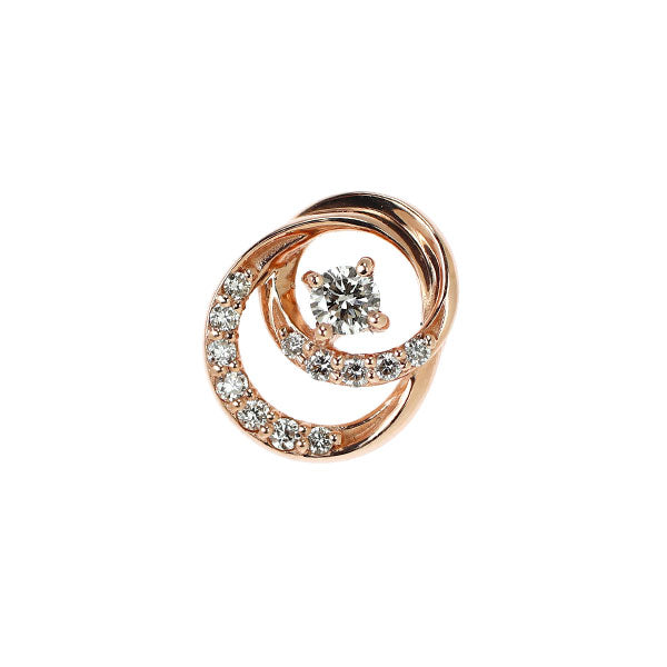 K10PG ダイヤモンド ペンダントトップ 0.05ct D0.05ct