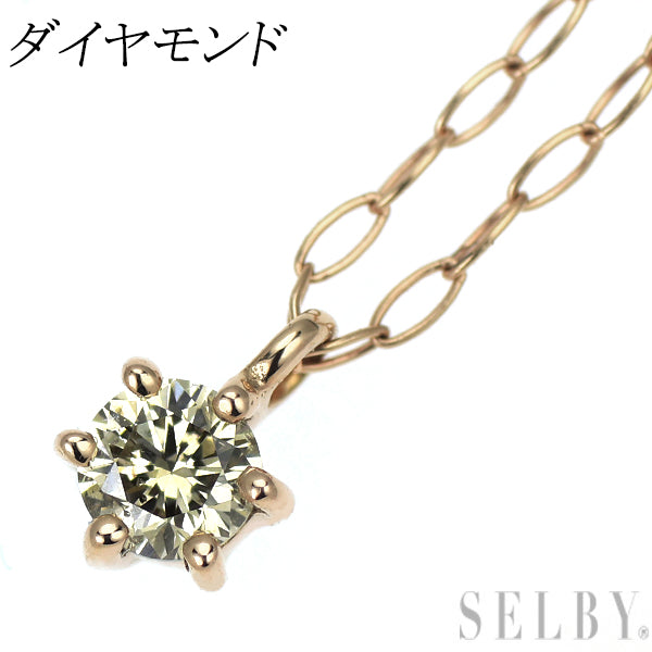 K18PG ダイヤモンド ペンダントネックレス