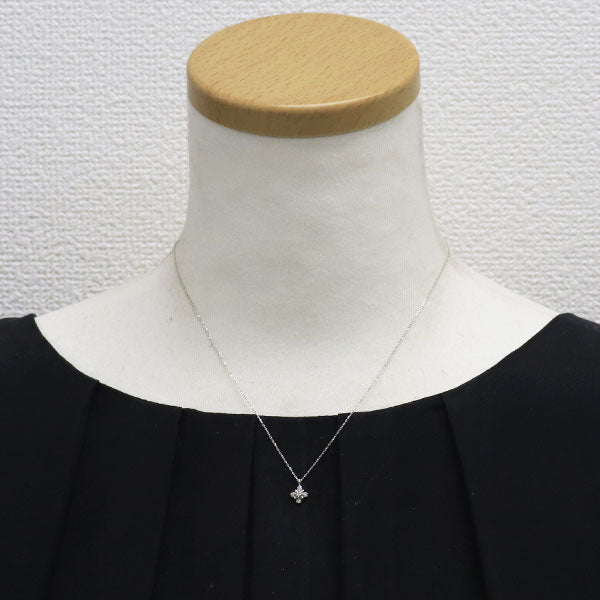 テイクアップ K10WG ダイヤモンド ペンダントネックレス 0.04ct