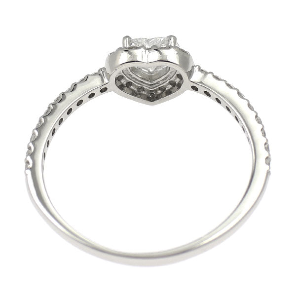 新品 Pt950 ハートシェイプ ダイヤモンド リング 0.305ct D VS2 D0.17ct【エスコレ】