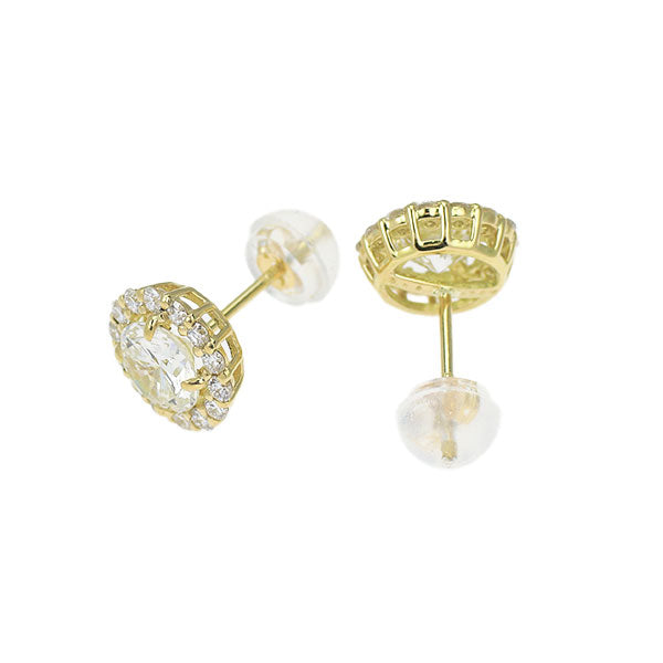 新品 K18YG ダイヤモンド  ピアス 1.148ct J VS1 G D0.32ct 【エスコレ】