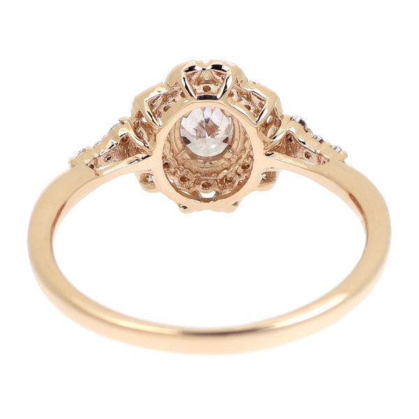 新品 K18PG 天然ピンク ダイヤモンド リング 0.341 FLP I1 D0.24ct 【エスコレ】