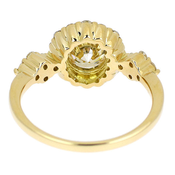 新品 K18YG ダイヤモンド リング 1.004ct LBY SI1 G D0.47ct 【エスコレ】