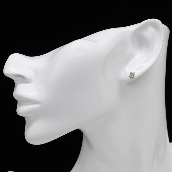 新品 K18YG プリンセスカット ダイヤモンド ピアス 0.534ct J/L SI1/SI2【エスコレ】