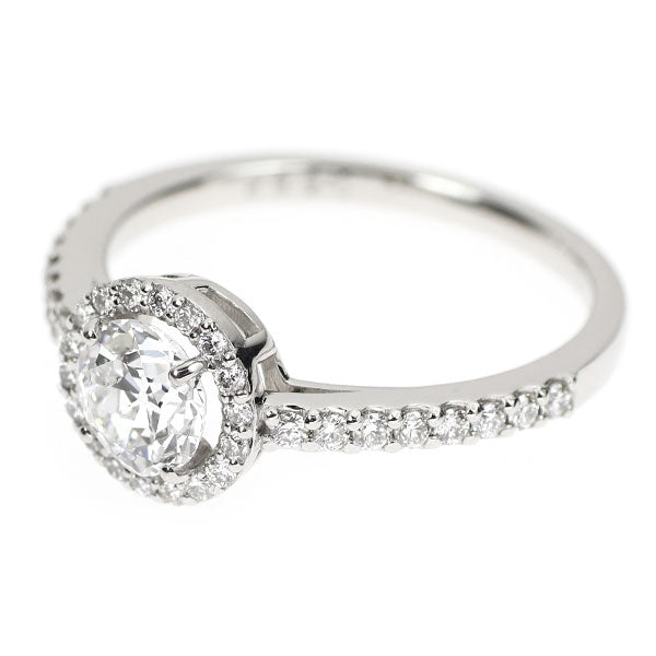 新品 Pt950 サーキュラーブリリアントカットダイヤモンド リング 0.683ct E SI2 D0.27ct【エスコレ】