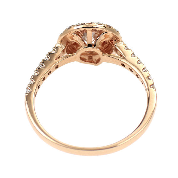 新品 希少 K18PG 天然ピンク ダイヤモンド リング 0.306ct VLPP I1 D0.46ct