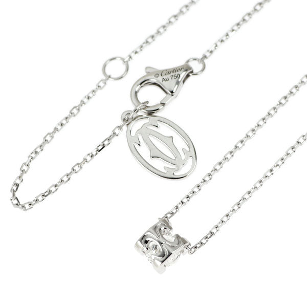 カルティエ K18WG ダイヤモンド ペンダントネックレス 0.32ct G VS2 3EX Cドゥ 《セルビー銀座店》【中古】