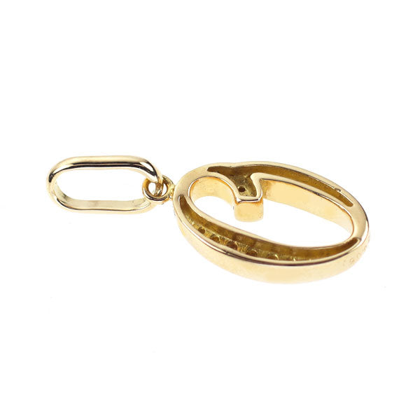 K18YG ダイヤモンド ペンダントトップ 0.06ct ナンバー「0」