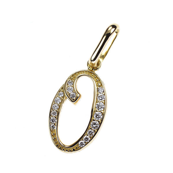 K18YG ダイヤモンド ペンダントトップ 0.06ct ナンバー「0」