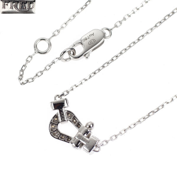 フレッド K18WG ダイヤモンド ペンダントネックレス ミニフォース10