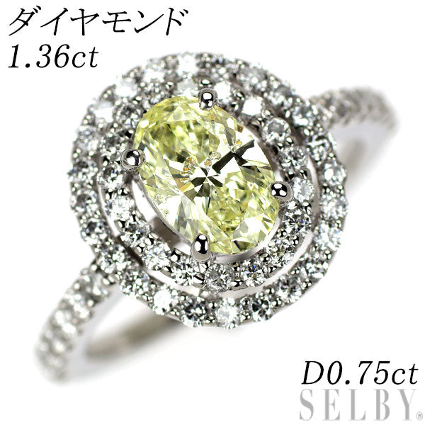 Pt900 ダイヤモンド リング 1.036ct D0.75ct — セルビーオンラインストア
