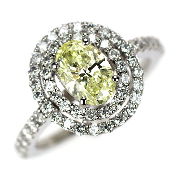 Pt900 ダイヤモンド リング 1.036ct D0.75ct