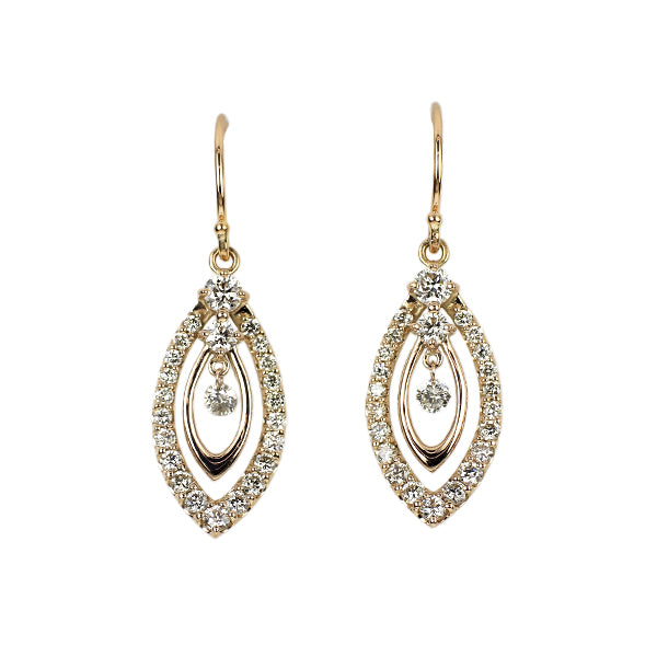 K18PG ダイヤモンド ピアス 0.72ct