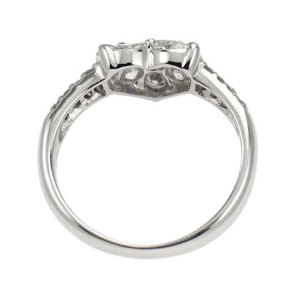 K18WG ダイヤモンド リング 0.76ct ハート