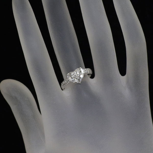 K18WG ダイヤモンド リング 0.76ct ハート
