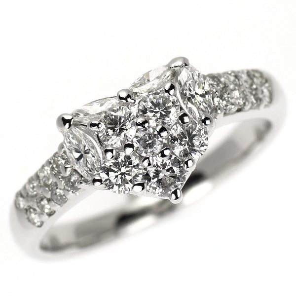 K18WG ダイヤモンド リング 0.76ct ハート