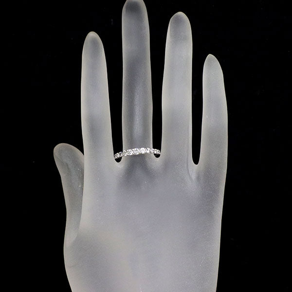 Pt900 ダイヤモンド リング 0.55ct ハーフエタニティ