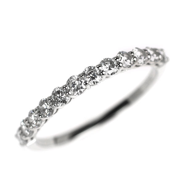 Pt900 ダイヤモンド リング 0.50ct ハーフエタニティ