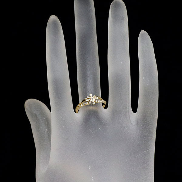 K18YG ダイヤモンド リング 0.12ct