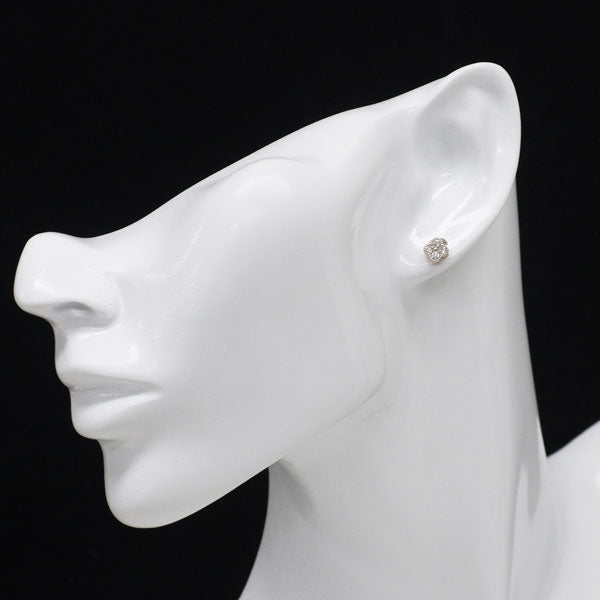 K18PG ダイヤモンド ピアス 0.30ct フラワー