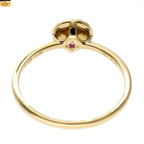 wish upon a star K18YG ダイヤモンド リング 0.088ct D0.05ct