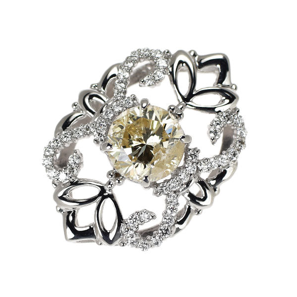 K18WG ダイヤモンド ペンダントトップ 2.084ct D0.33ct — セルビー