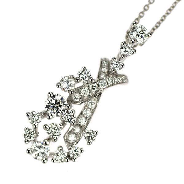 K18WG ダイヤモンド ペンダントネックレス 0.61ct