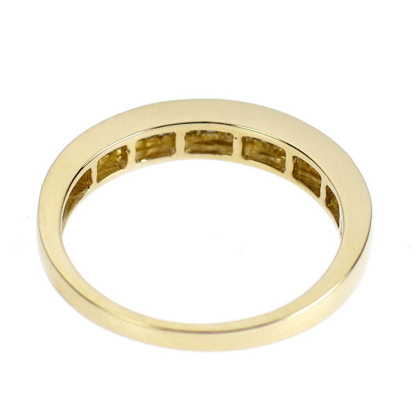 K18YG ダイヤモンド リング 0.43ct ハーフエタニティ