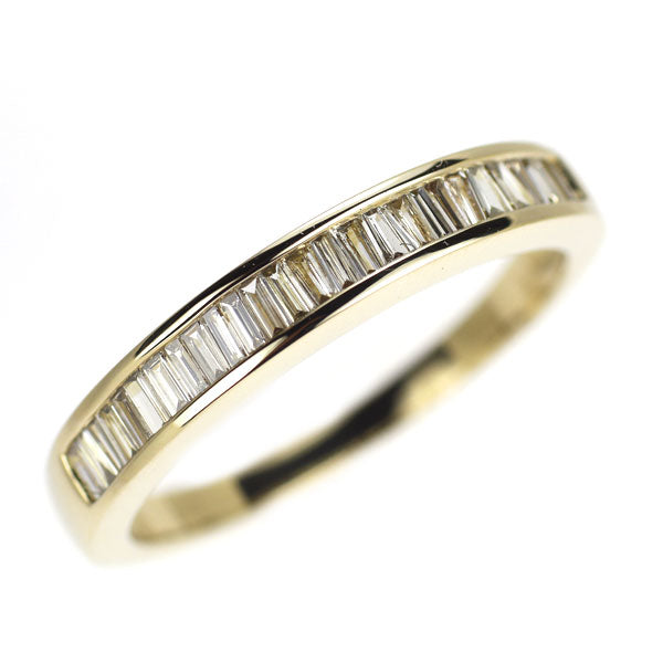 K18YG ダイヤモンド リング 0.43ct ハーフエタニティ