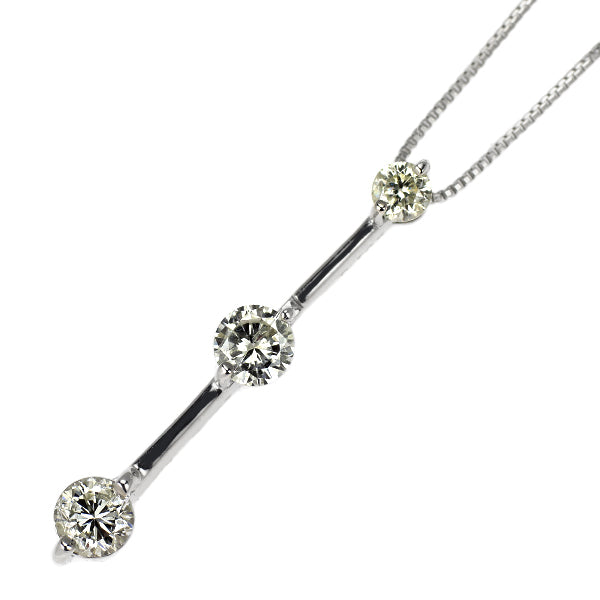 K18WG ダイヤモンド ペンダントネックレス 0.524ct