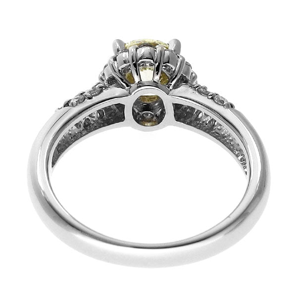 Pt ダイヤモンド リング 1.01ct D0.43ct