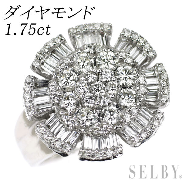K18WG ダイヤモンド リング 1.75ct