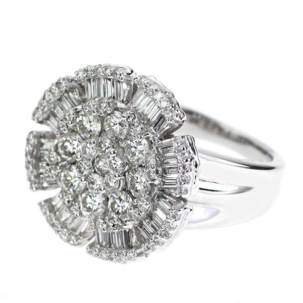 K18WG ダイヤモンド リング 1.75ct